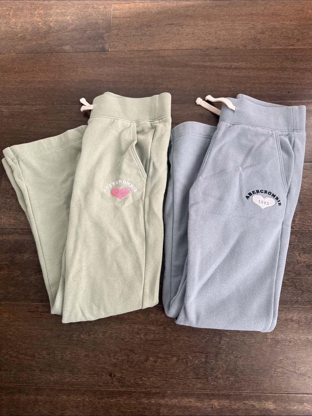 Abercrombie kids girls flare sweatpants 2 pairs -  size 7/8 girls